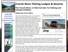 Tablet Screenshot of frenchriverfishing.com