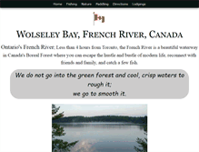 Tablet Screenshot of frenchriverfishing.ca
